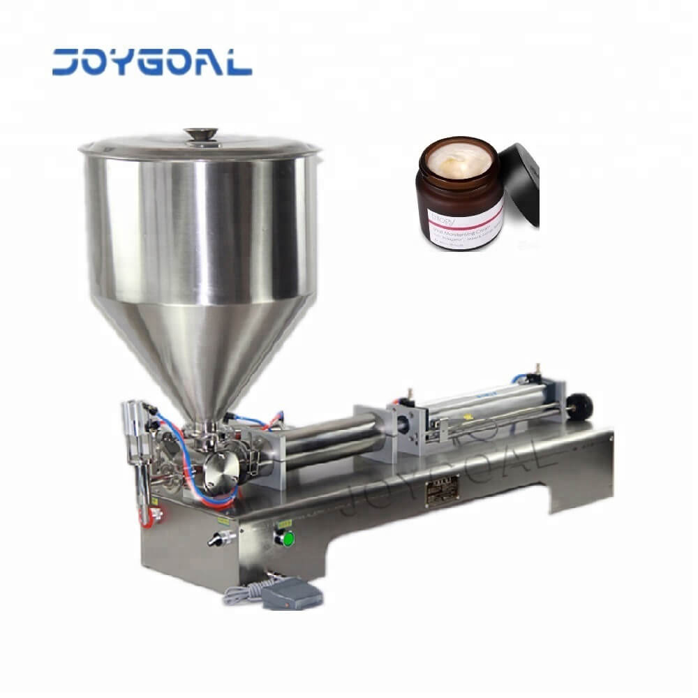 semi-auto lotion bottle filler cosmetic cream piston filling machine